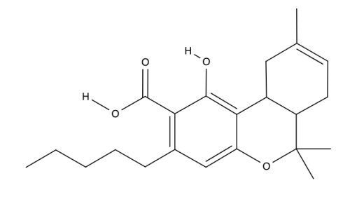 Tetrahydrocannabinolic acid chemical structure