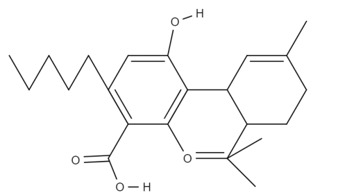 Tetrahydrocannabinolic Acid chemical structure